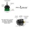 Drill Brush Power Scrubber By Useful Products 5 in W 5 in L Brush, Variety S-G2KO-QC-DB - alternate 2